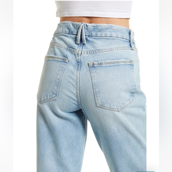 NWT Good American Good girlfriend High Waist Straight Leg Jeans - Picture 5 of 7